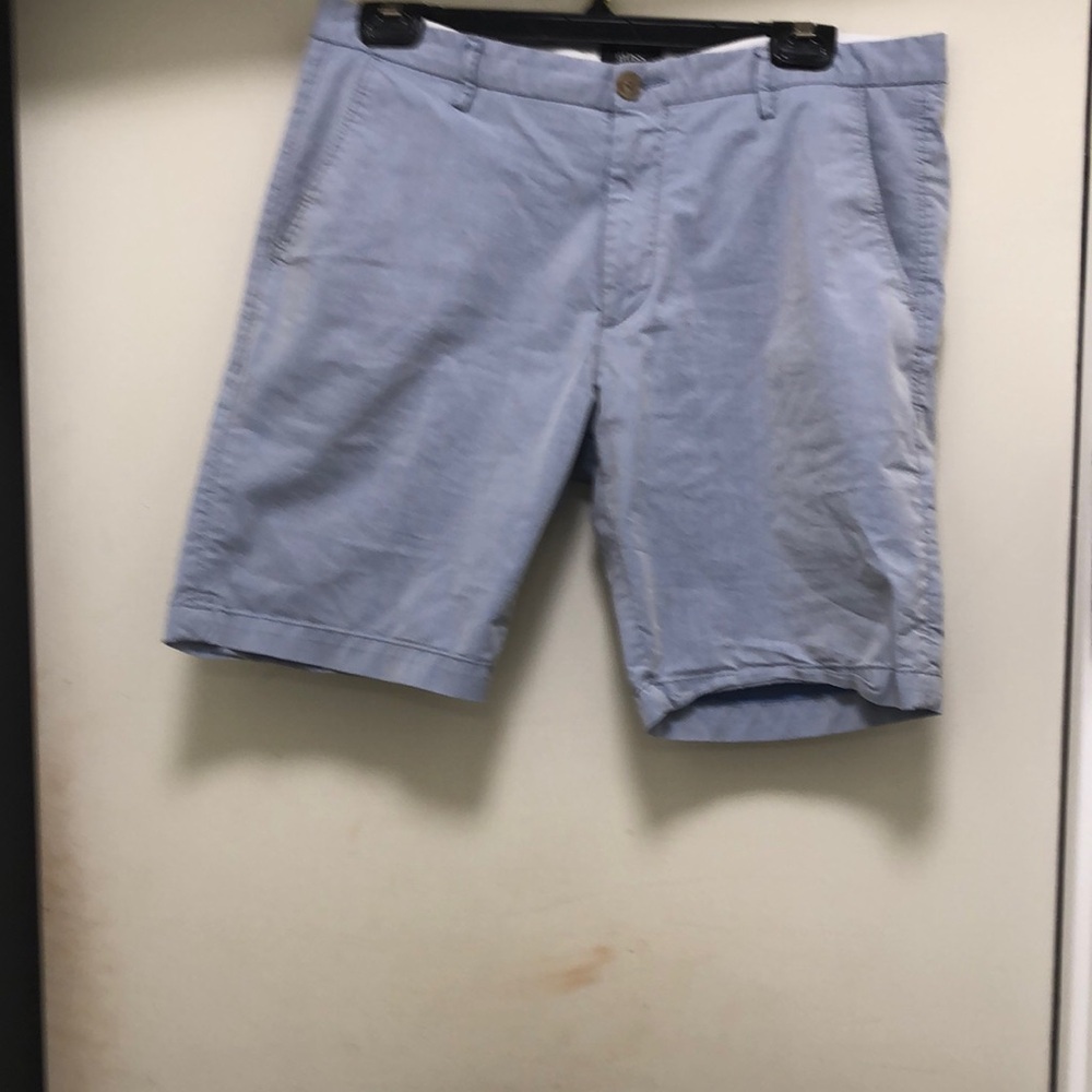 Hugo Boss Blue Flat Front Shorts
